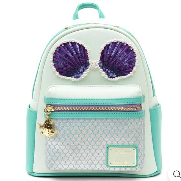 Loungefly Handbags - New Loungefly Disney The Little Mermaid Sequin and Pearls Mini Backpack